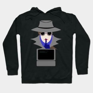 Lady Grey Shush (Cauc W/Computer): A Cybersecurity Design Hoodie